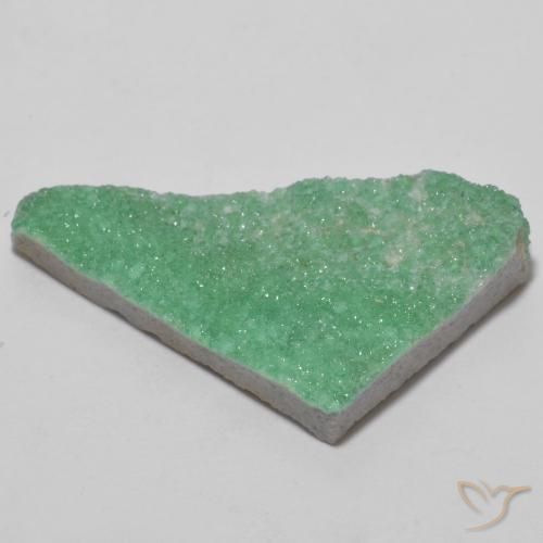 13.75カラットの天然Medium Light Greenドルジーバリサイト、ファンシー、オペーク
