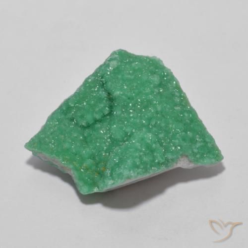 9.90ct 天然 濃いファーングリーン ドルジーバリサイト, ファンシー, オペーク