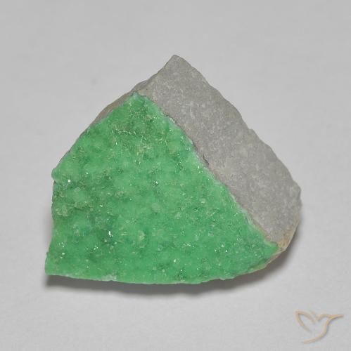 4.23ct 天然 薄いシャムロックグリーン ドルジーバリサイト, ファンシー, オペーク