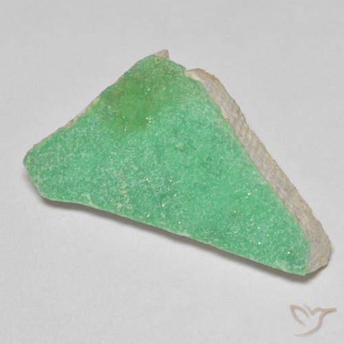 12.67ct 天然 薄いシャムロックグリーン ドルジーバリサイト, ファンシー, オペーク