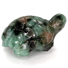 6.06カラットの天然Black Greenエメラルド、ファンシーシェイプ、オペーク