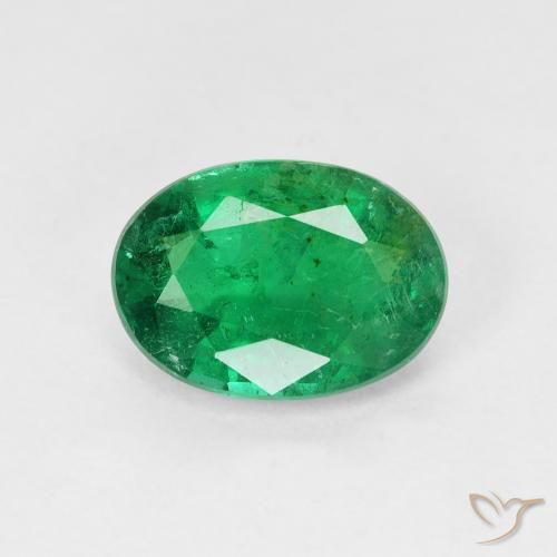 1.83ct 天然 クールグリーン エメラルド, 楕円形, SI-I1