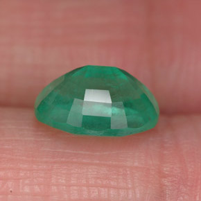 1.87カラットの天然グリーンエメラルド（9×7.1 mm・オーバルカット）