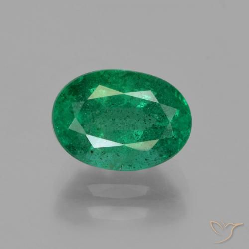 1.81ct 天然 ミディアムグリーン エメラルド, 楕円形, SI-I1