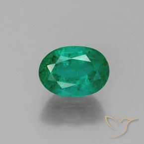 1.62ct 天然 エレクトリックグリーン エメラルド, 楕円形, SI-I1