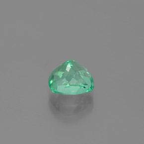 1.82カラットの天然薄いエメラルドグリーンエメラルド（7.9×6.9 mm・クッションカット）