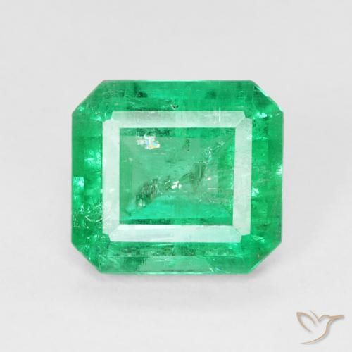 2.96ct 天然 ミディアムグリーン エメラルド, エメラルドカット, VS-SI