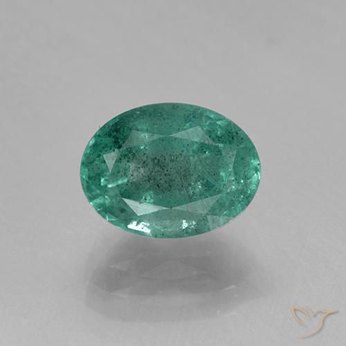 1.41ct 天然 クールグリーン エメラルド, 楕円形, SI