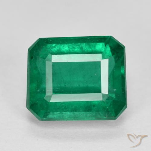 2.90ct 天然 ディープグリーン エメラルド, エメラルドカット, SI