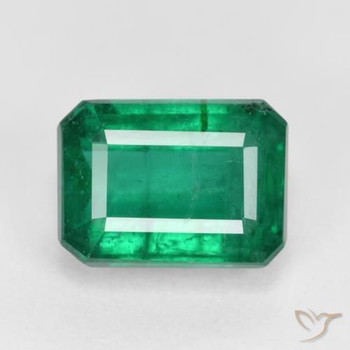 3.82ct 天然 ミディアムグリーン エメラルド, エメラルドカット, VS-SI