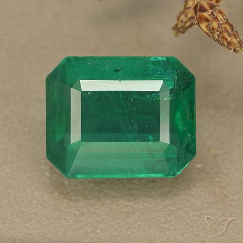 4.82ct 天然 エレクトリックグリーン エメラルド, エメラルドカット, VS-SI