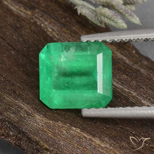 1.77ct 天然 ライトグリーン エメラルド, エメラルドカット, VS-SI