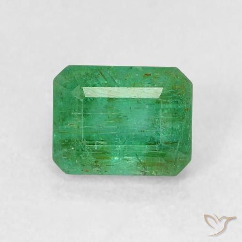 0.58ct 天然 シャムロックグリーン エメラルド, エメラルドカット, SI