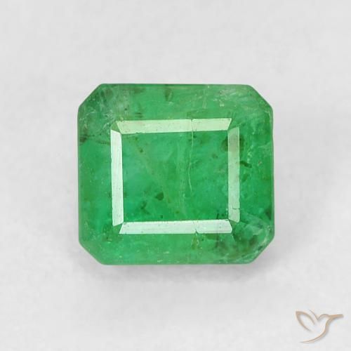 0.72ct 天然 ミディアムグリーン エメラルド, エメラルドカット, SI-I1