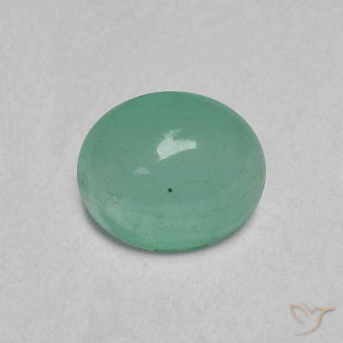 0.36ct 天然 薄いエメラルドグリーン エメラルド, 楕円形, 半透明
