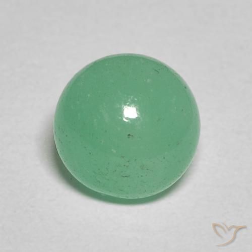 1.30ct 天然 ミントグリーン エメラルド, ラウンド, 半透明