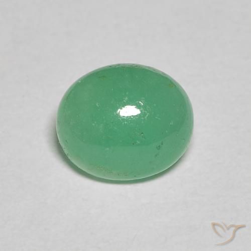 1.04ct 天然 ミディアムグリーン エメラルド, 楕円形, 半透明
