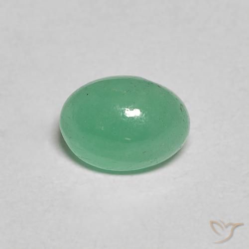0.66ct 天然 シダグリーン エメラルド, 楕円形, 半透明