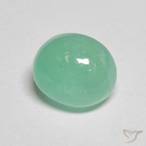 1.40ct 天然 シダグリーン エメラルド, 楕円形, 半透明