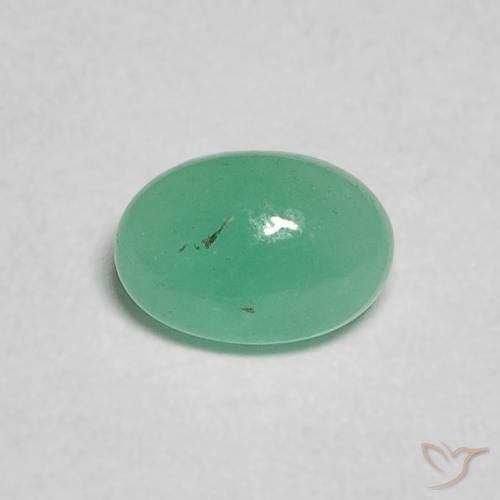 0.29ct 天然 エレクトリックグリーン エメラルド, 楕円形, 半透明