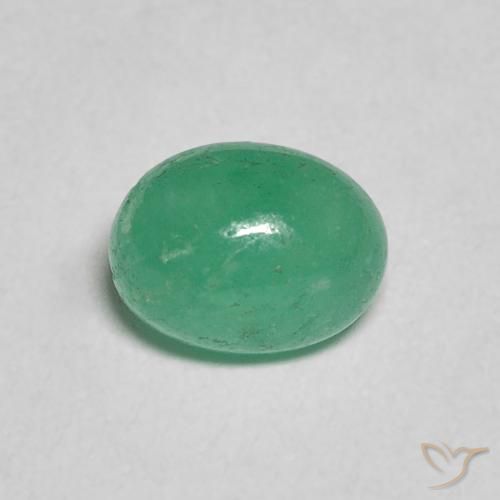 0.96ct 天然 ライトグリーン エメラルド, 楕円形, 半透明