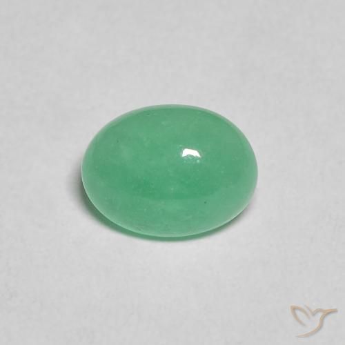 0.91ct 天然 ミントグリーン エメラルド, 楕円形, 半透明