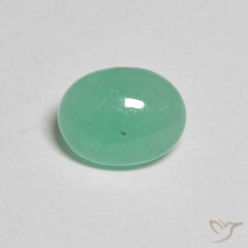 0.78ct 天然 ピスタチオグリーン エメラルド, 楕円形, 半透明