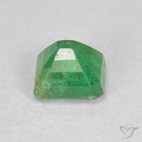 0.26カラットの天然ウォームグリーンエメラルド、八角形 / エメラルドカット、SI