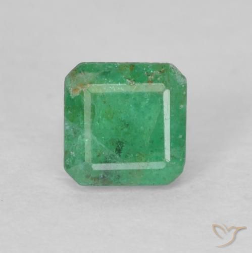 0.27ct 天然 薄いバジルグリーン エメラルド, エメラルドカット, SI
