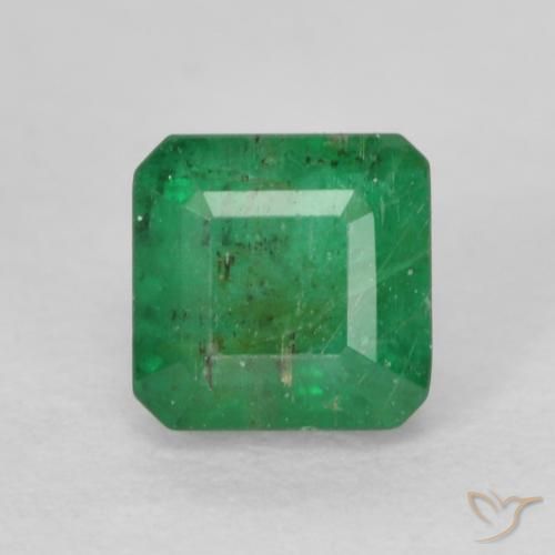 0.52ct 天然 ミディアムグリーン エメラルド, エメラルドカット, SI