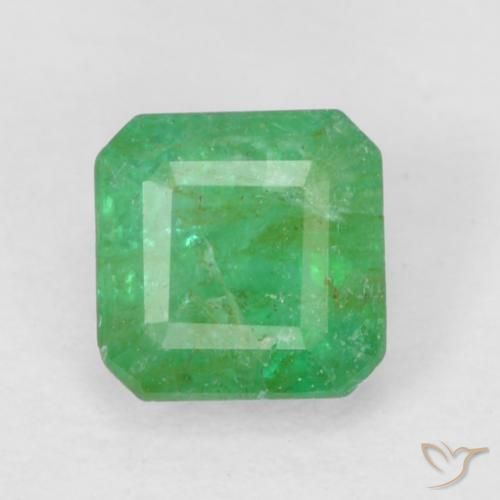 0.34ct 天然 ミディアムグリーン エメラルド, エメラルドカット, SI