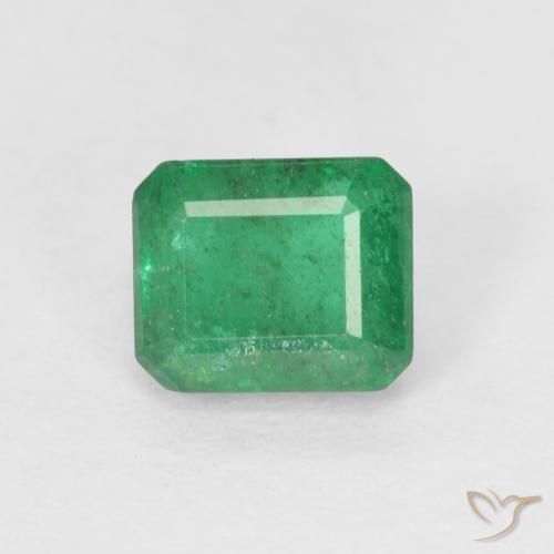 0.59ct 天然 ライトグリーン エメラルド, エメラルドカット, SI