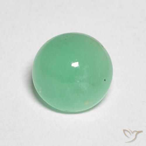 0.88ct 天然 ピスタチオグリーン エメラルド, ラウンド, 半透明