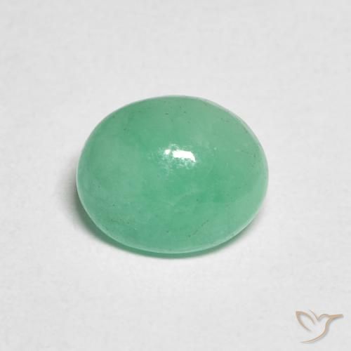 1.02ct 天然 ミントグリーン エメラルド, 楕円形, 半透明