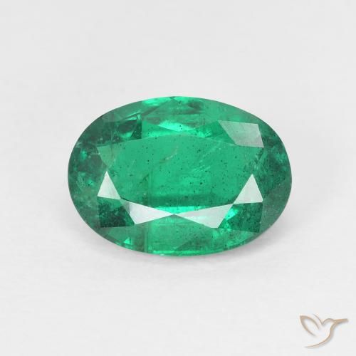 1.93ct 天然 ディープグリーン エメラルド, 楕円形, VS