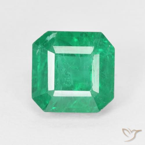 2.04ct 天然 ミディアムグリーン エメラルド, エメラルドカット, VS