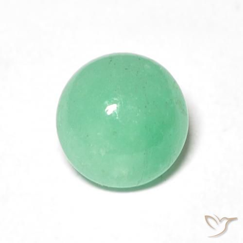 1.05ct 天然 ライトグリーン エメラルド, ラウンド, 半透明