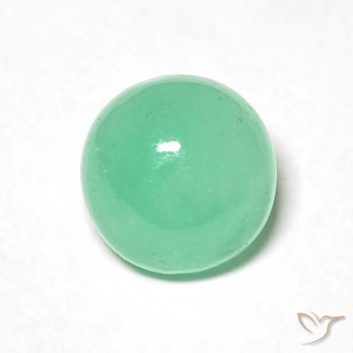 0.86ct 天然 ピスタチオグリーン エメラルド, ラウンド, 半透明