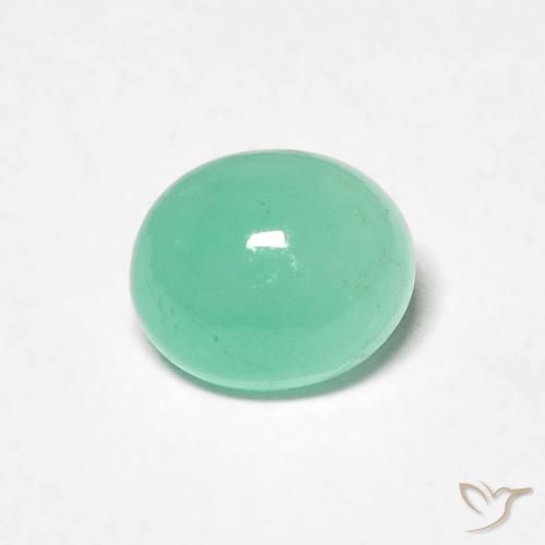 0.62ct 天然 鮮やかなグリーン エメラルド, 楕円形, 半透明