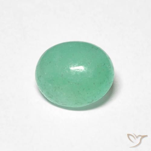 0.89ct 天然 ライトグリーン エメラルド, 楕円形, 半透明