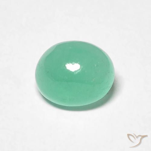 0.73ct 天然 鮮やかなグリーン エメラルド, 楕円形, 半透明