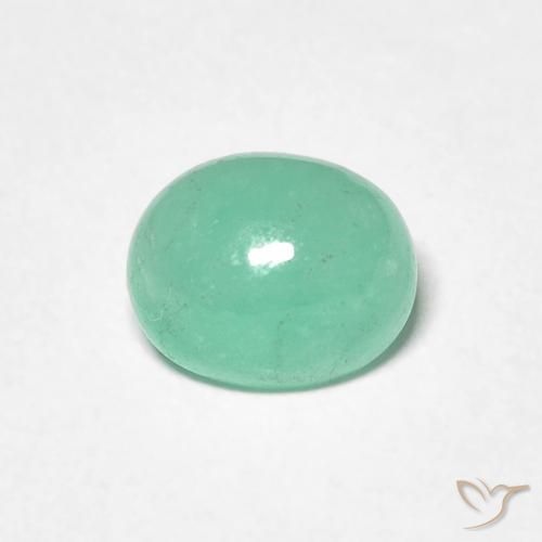 1.11ct 天然 ピスタチオグリーン エメラルド, 楕円形, 半透明