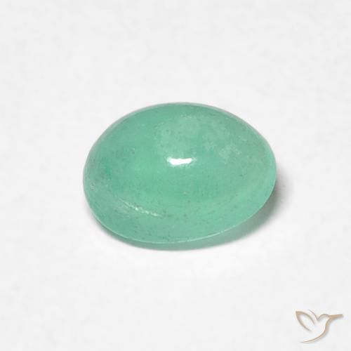 0.40ct 天然 ライトグリーン エメラルド, 楕円形, 半透明