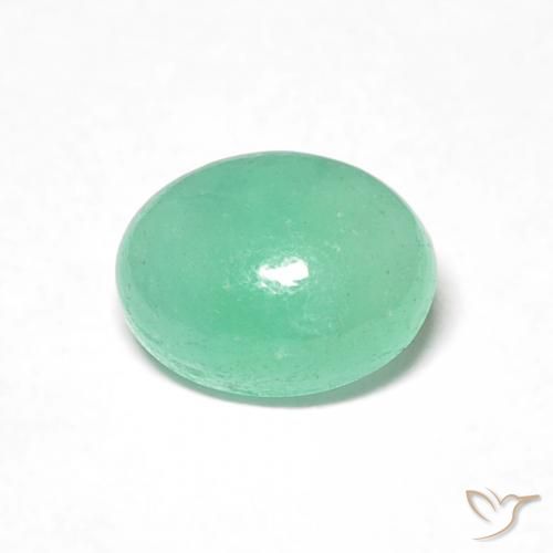 0.69ct 天然 ピスタチオグリーン エメラルド, 楕円形, 半透明