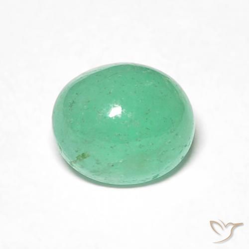 0.98ct 天然 鮮やかなグリーン エメラルド, 楕円形, 半透明
