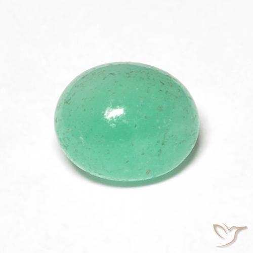 0.81ct 天然 シダグリーン エメラルド, 楕円形, 半透明