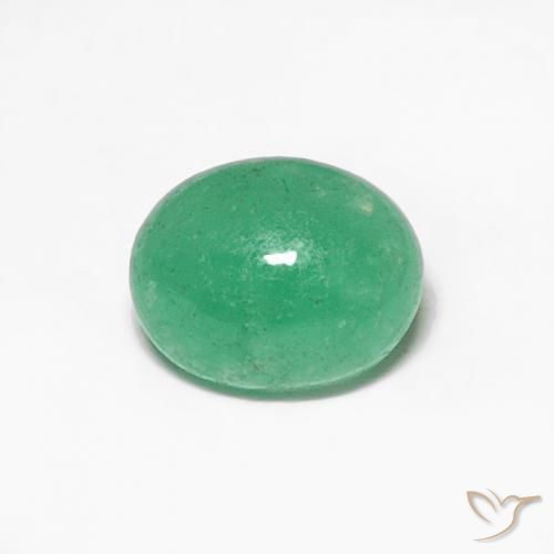 0.35ct 天然 ライトグリーン エメラルド, 楕円形, 半透明