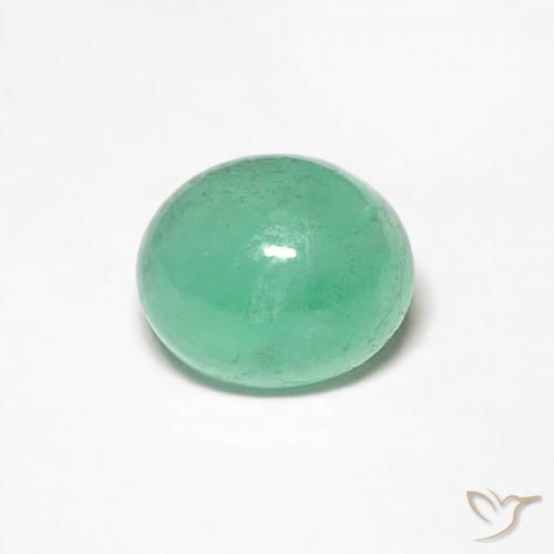 0.56ct 天然 ピスタチオグリーン エメラルド, 楕円形, 半透明