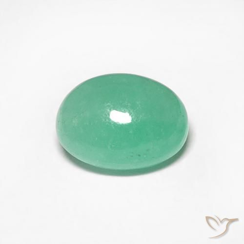 0.56ct 天然 ライトグリーン エメラルド, 楕円形, 半透明