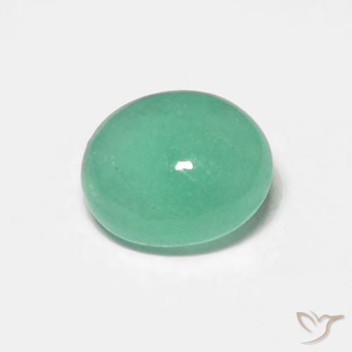 0.42ct 天然 ライトグリーン エメラルド, 楕円形, 半透明